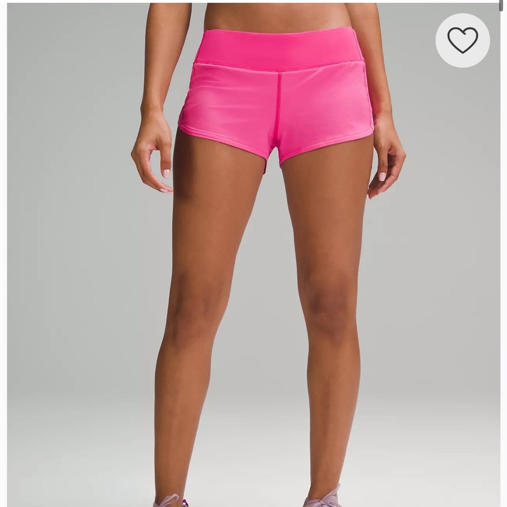 Speed up low rise lines short 2.5” size 6 sonic pink